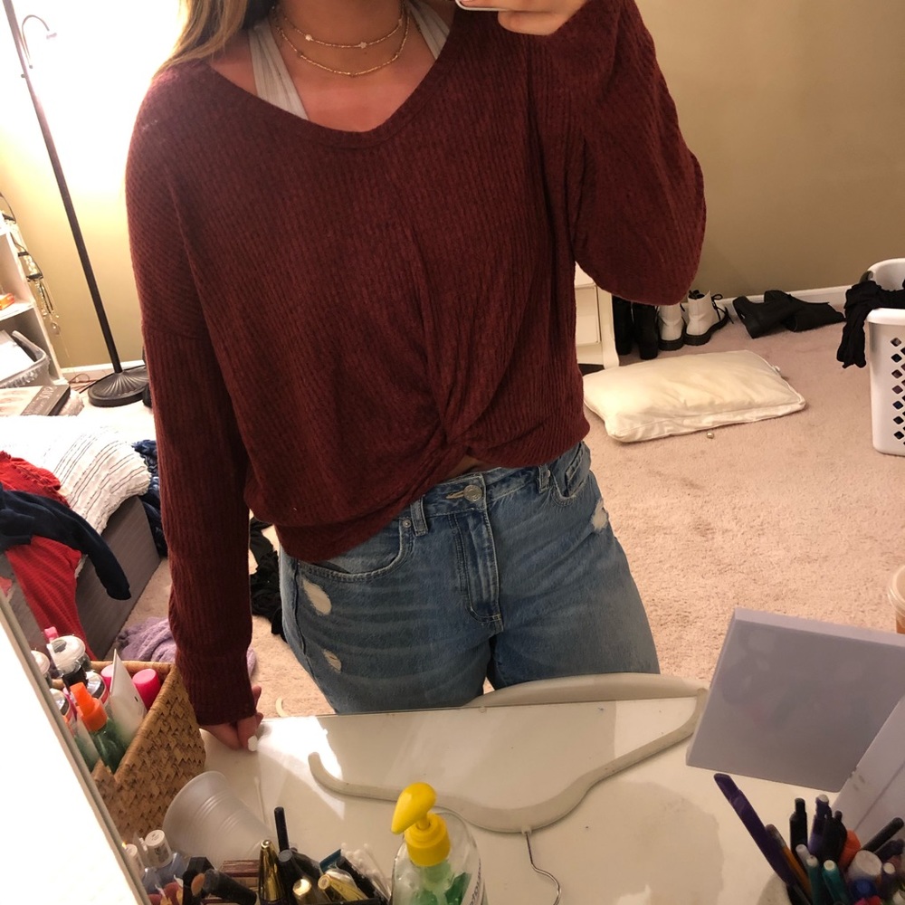 Red sweater